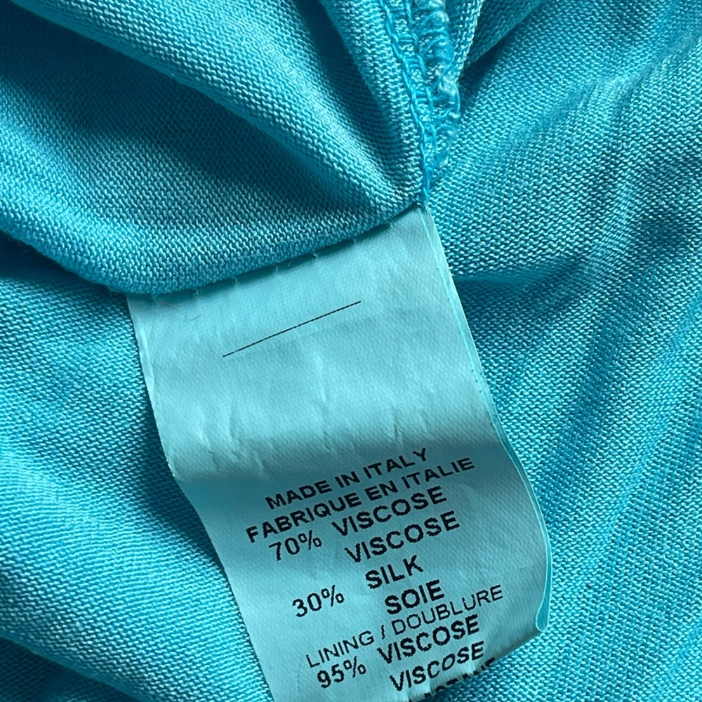 Silk & Viscose ruched-waist midi dress - Picture 3 of 4